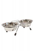 For Friends Подставка напольная с металлическими мисками