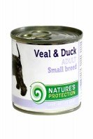 Natures Protection Adult Mini (телятина и утка), 400 г.