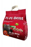 Pi-Pi-Bent Сенсация свежести комкующийся наполнитель, 5 кг.