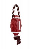LOLO Pets Мяч RUGBY на веревке, винил 7x35 см