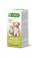 Лосьон для ушей ЭКО Zooлекарь для кошек и собак, 30 мл