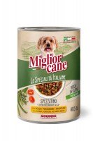 Консервы Miglior cane Le Specialità Italiane (Курица, помидоры, фасоль в соусе), 405 г.