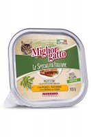 Паштет Miglior gatto Le Specialità Italiane с курицей и индейкой, 100 г.