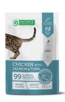 Влажный корм Natures Protection Adult Weight Control (Курица, лосось и тунец), 100 г.