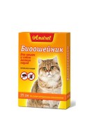 Биоошейник Amstrel для собак малых пород и кошек оранжевый , 35 см
