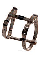  Шлейка Rogz Lapz Trendy Tuigje Brown Bones