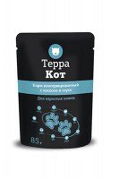 Терра Кот, консервы для взрослых кошек с лососем в соусе, 85 г.