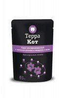 Терра Кот, консервы для взрослых кошек с печенью ягненка в желе, 85 г.