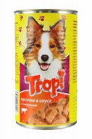 «Tropi» Duo для собак в соусе с говядиной, 1250 г.
