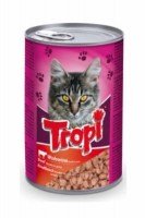 «Tropi» Duo для кошек  в соусе с говядиной, 415 г.