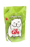 Наполнитель For Cats силикагелевый с ароматом зеленого чая