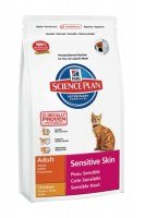 Hill's Science Plan Feline Adult Optimal Care Sensitive Skin с курицей