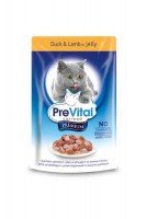 Консервы PreVital Premium line (Утка с ягненком) в желе, 100 г