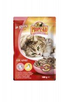 Консервы Propesko Cat Pouch с ягненком и курицей в соусе, 100 г