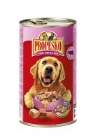 Консервы Propesko Pouch Dog c говядиной, курицей и дичью