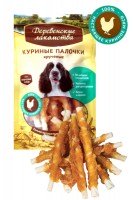 Куриные палочки крученые Деревенские лакомства, 90 г.