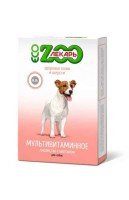  Лакомство мультивитаминное «ЭКО ZOOЛЕКАРЬ» для собак «Здоровье кожи и шерсти», 90 табл.