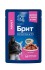 Brit Premium пауч для кошек цыпленок и индейка в соусе, 85 г